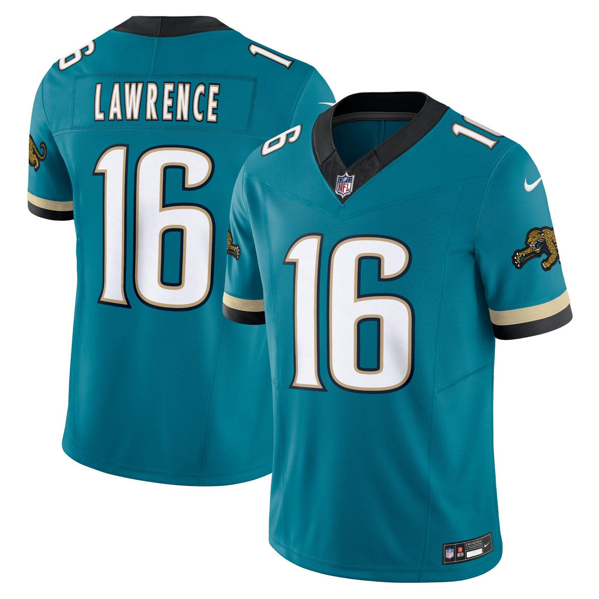 Jacksonville Jaguars Trevor Lawrence Teal Prowler Throwback Vapor F.U.S.E. Limited Football Jersey