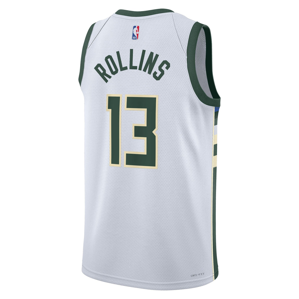 Milwaukee Bucks Association Edition Swingman Jersey - White - Ryan Rollins