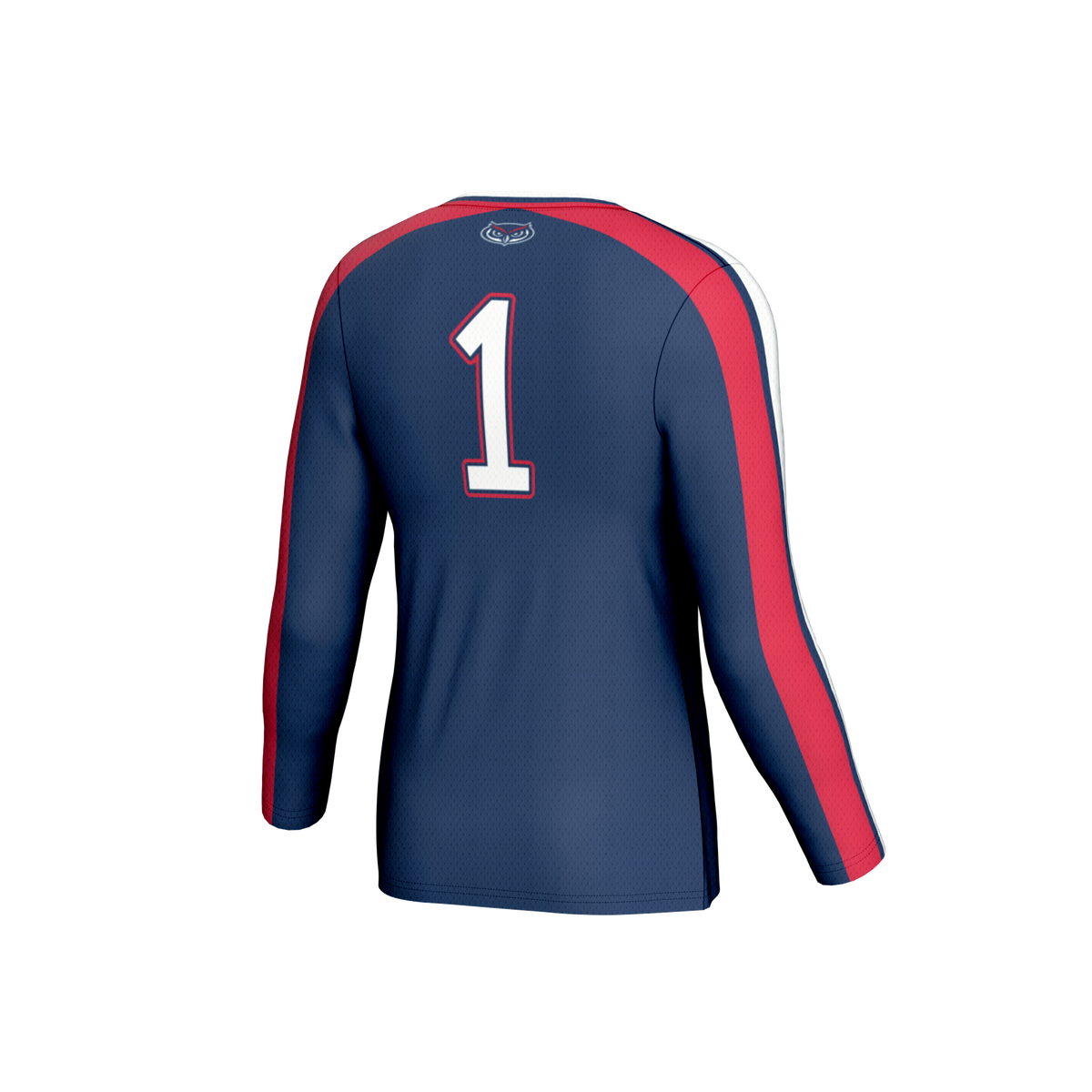 #1 Florida Atlantic Owls Lightweight Collegiate Volleyball Fashion Jersey - Navy