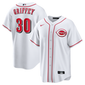 Cincinnati Reds Ken Griffey Jr. White Home Retired Player Replica Baseball Jersey