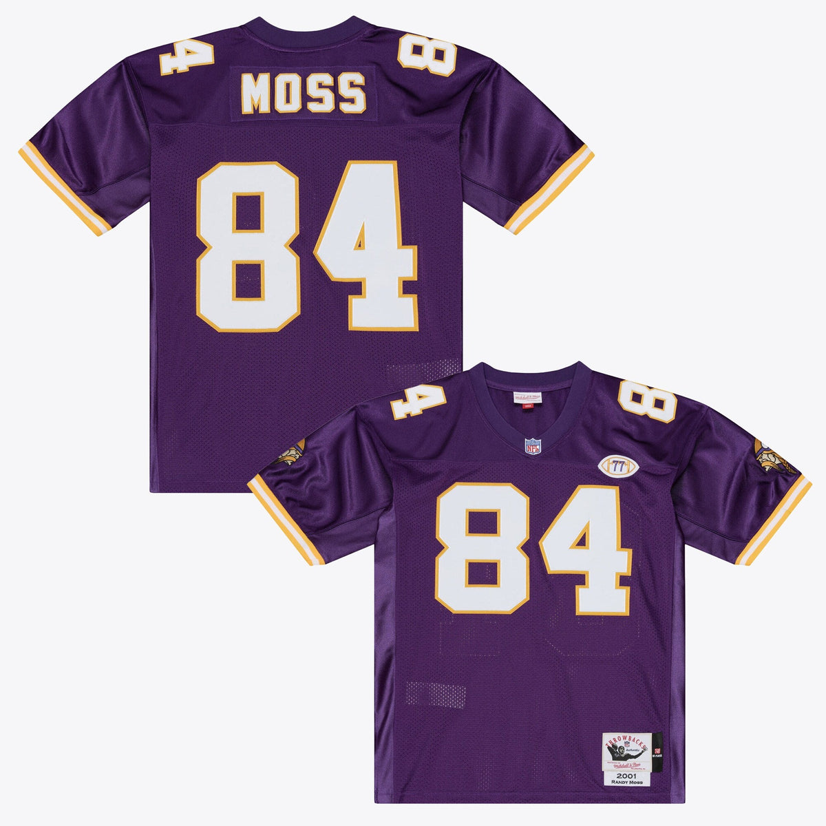 Minnesota Vikings Randy Moss Purple 2001 Throwback Football Jersey