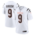 Cincinnati Bengals Joe Burrow White Game Football Jersey