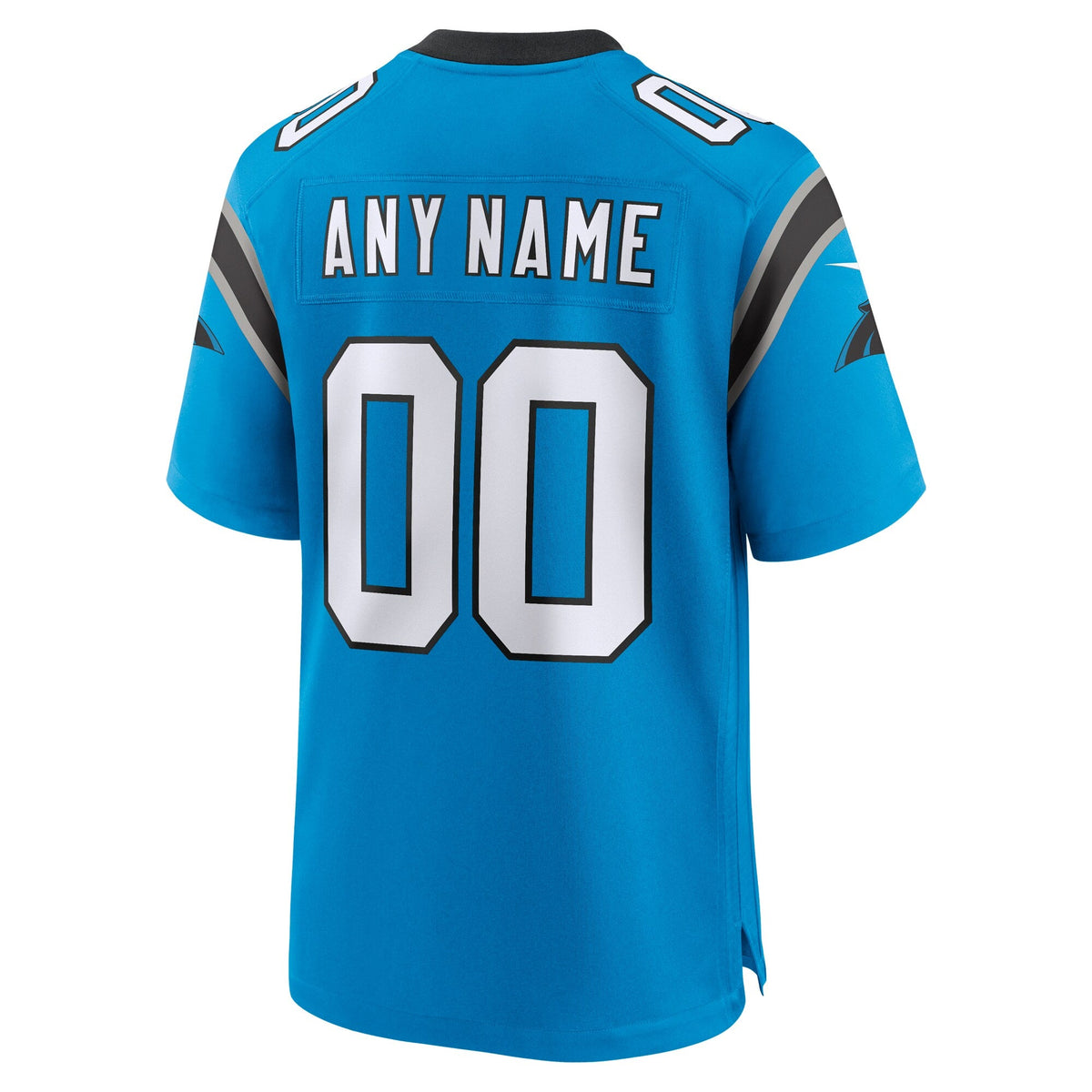Carolina Panthers Blue Alternate Custom Game Football Jersey