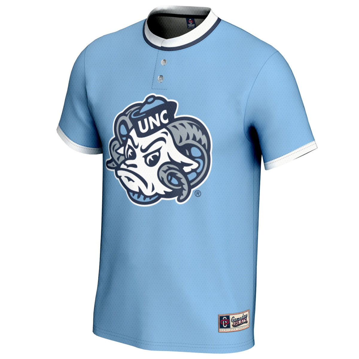 North Carolina Tar Heels NIL Pick-A-Player Lightweight Softball Mascot Jersey - Carolina Blue