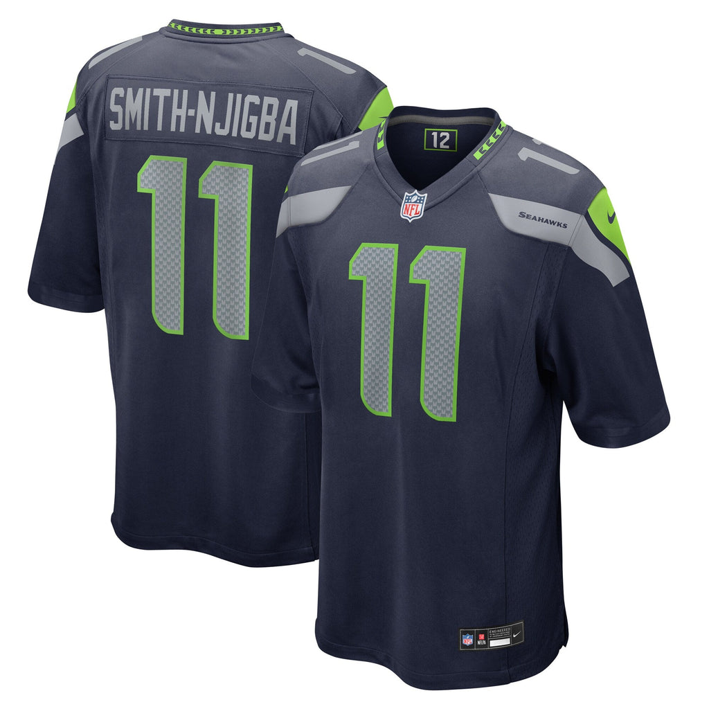 Seattle Seahawks Jaxon Smith-Njigba College Navy Game Football Jersey