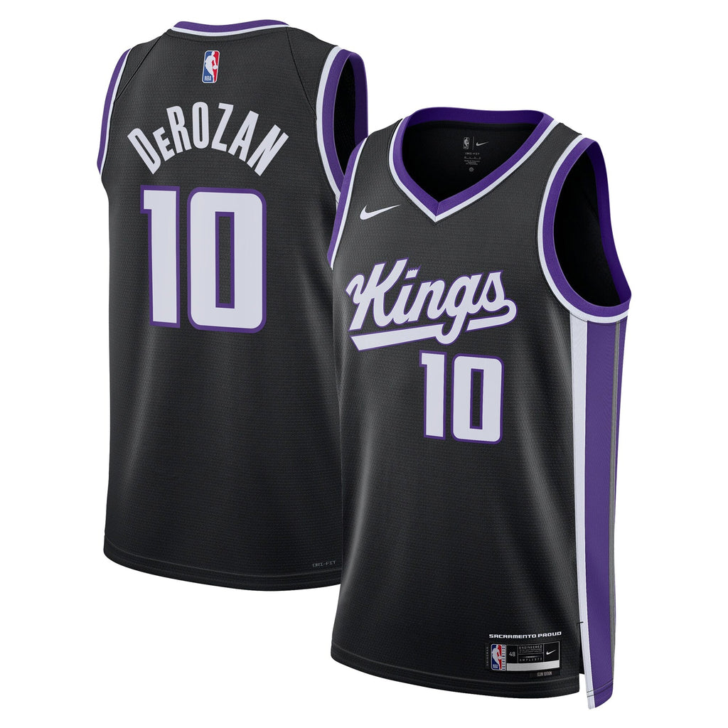 Sacramento Kings Icon Edition Swingman Jersey - Black - DeMar DeRozan