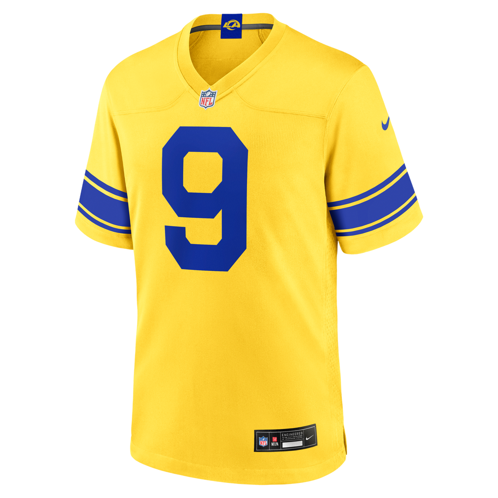 Los Angeles Rams Matthew Stafford Classic Sol Game Football Jersey
