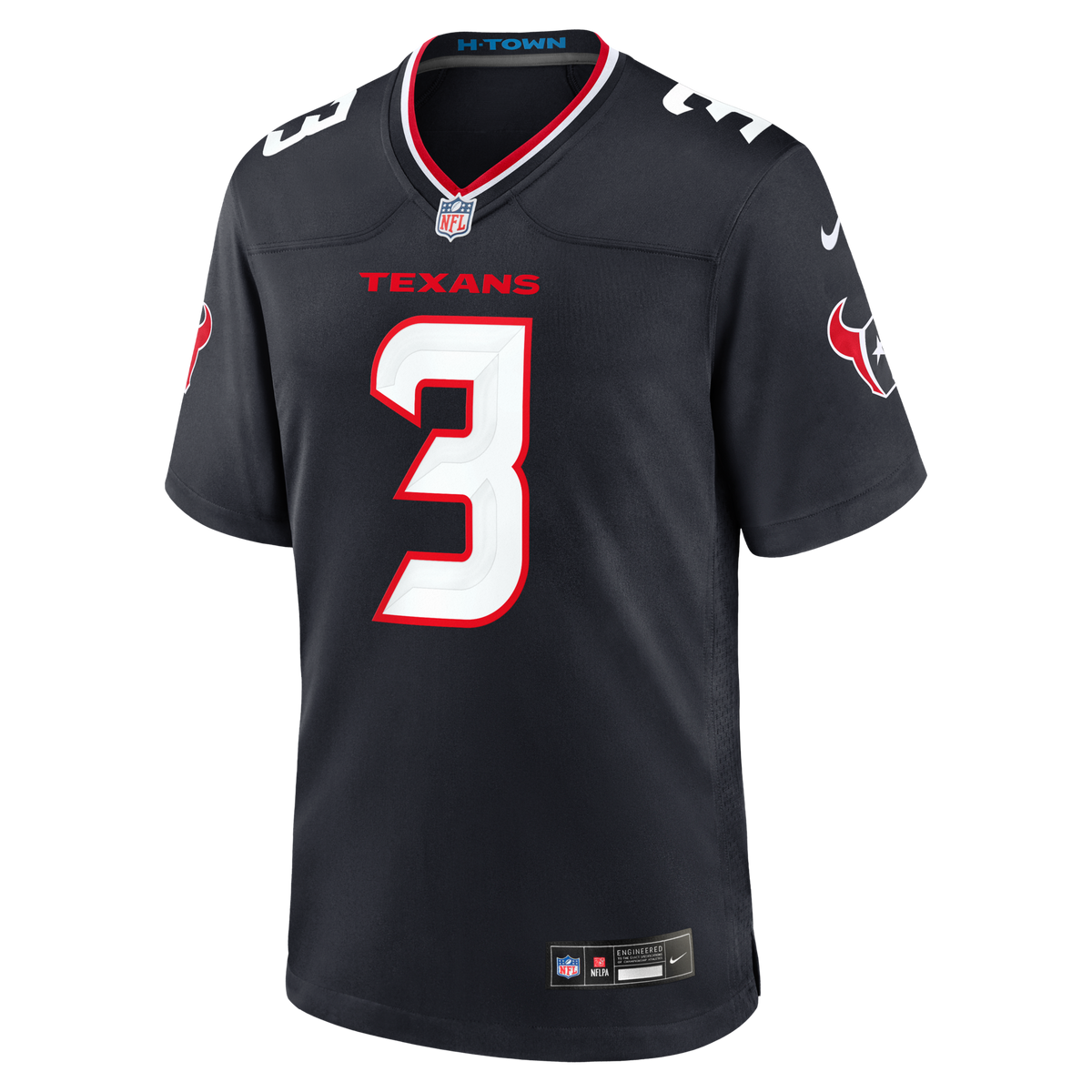 Houston Texans Kamari Lassiter Navy Team Game Football Jersey