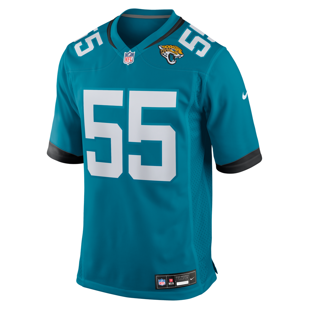 Jacksonville Jaguars Dequan Jackson Teal Game Football Jersey