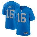 Detroit Lions Jared Goff Blue Alternate Game Football Jersey