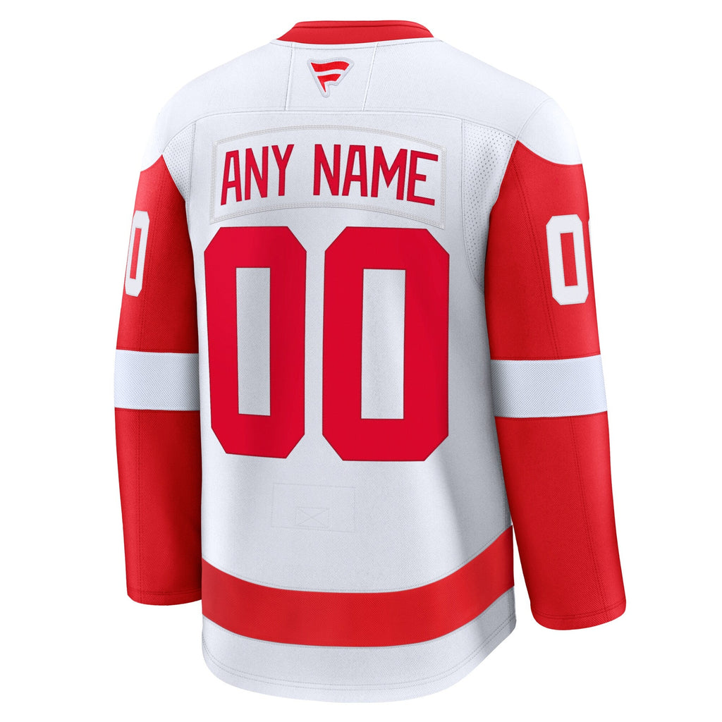Detroit Red Wings White Away Premium Custom Jersey