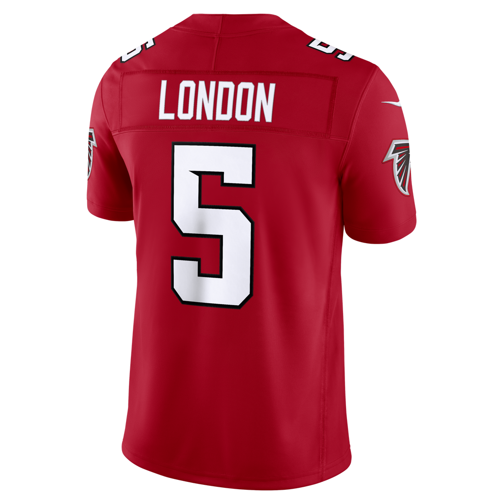 Atlanta Falcons Drake London Red Team Vapor F.U.S.E. Stitched Limited Football Jersey