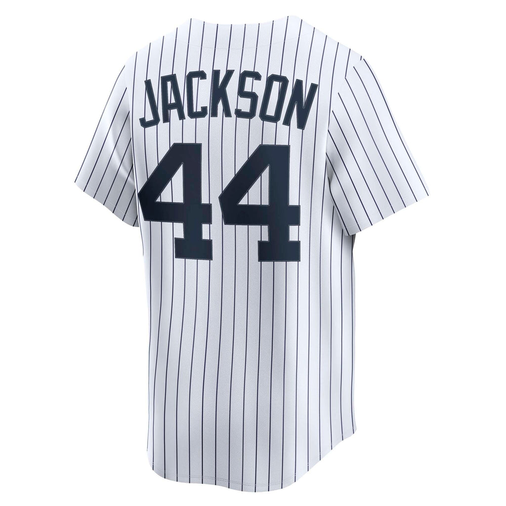 New York Yankees Reggie Jackson White Throwback Cooperstown Collection Limited Baseball Jersey