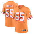 Tampa Bay Buccaneers Derrick Brooks Orange Throwback Game Football Jersey