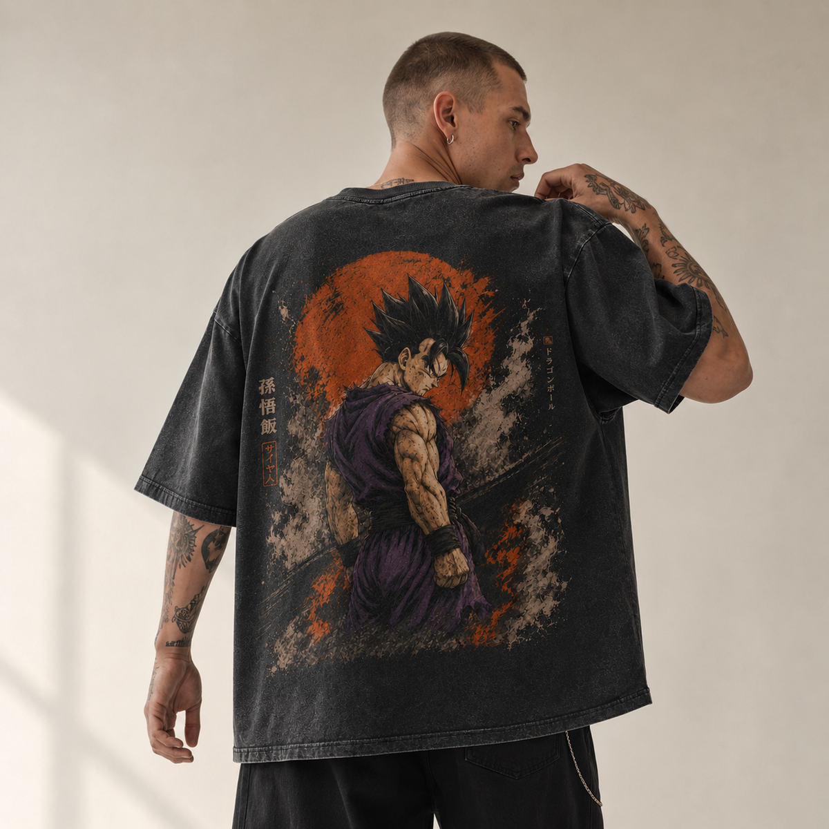 Dragon Ball Anime Graphic Tee - Son Gohan: The Turn, the Rising Sun, the Silence Before