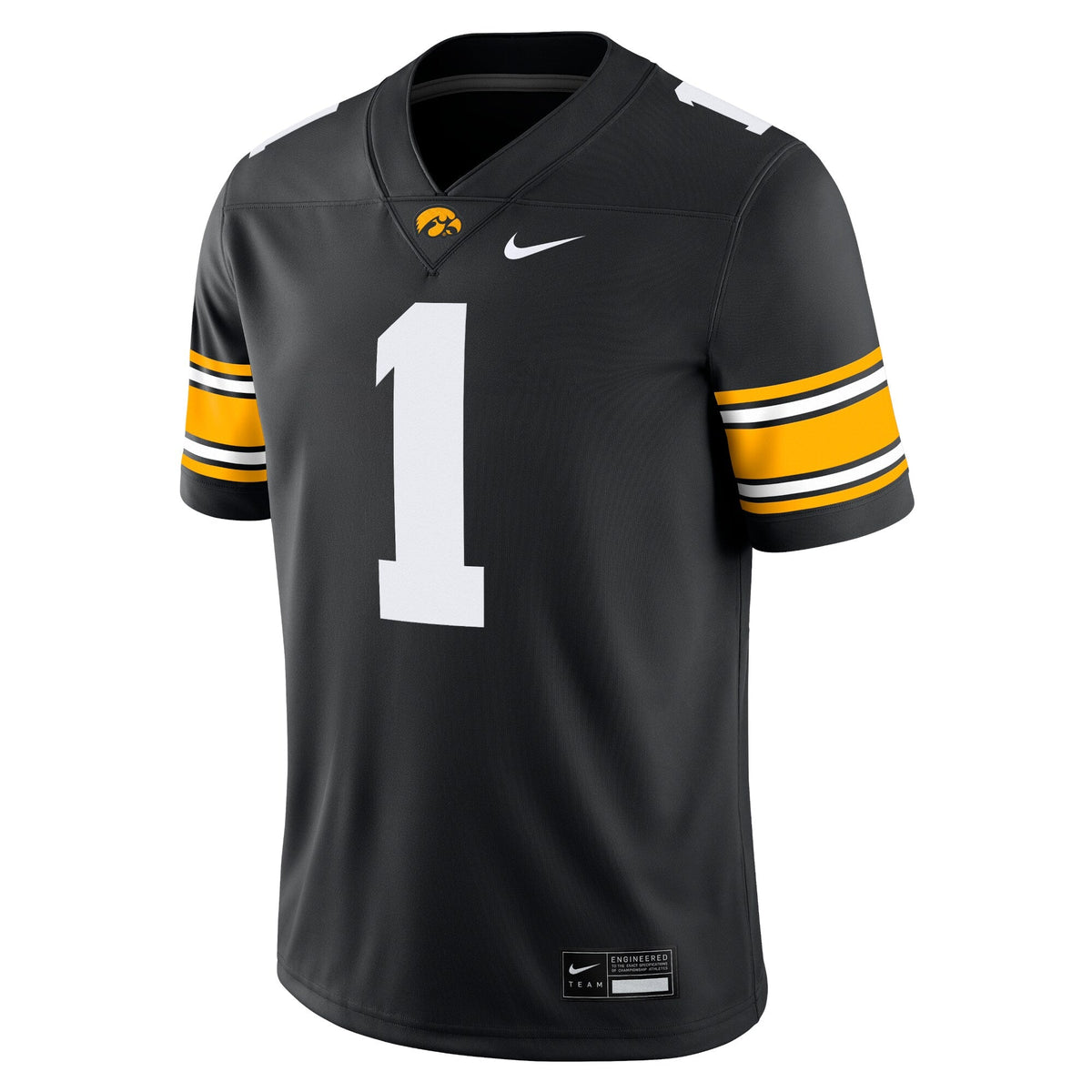 #1 Iowa Hawkeyes Game Jersey - Black
