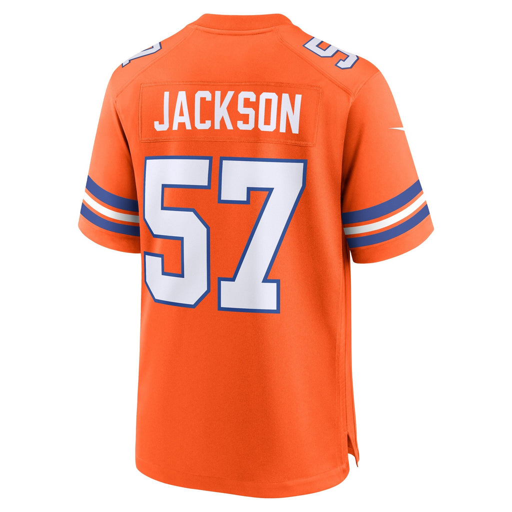 Denver Broncos Tom Jackson Orange Retired Player Alternate Game Football Jersey