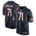 Chicago Bears Jedrick Wills Jr. Navy Team Game Football Jersey