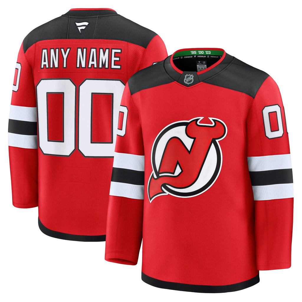 New Jersey Devils Red Home Premium Custom Jersey