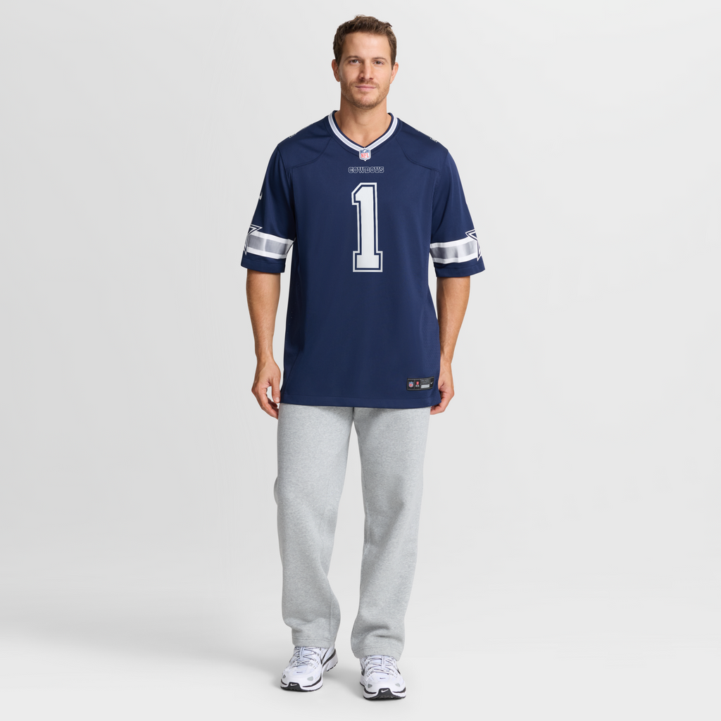 Dallas Cowboys Number 1 Dad Navy Game Football Jersey
