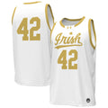 #42 Notre Dame Fighting Irish Replica Basketball Jersey - White