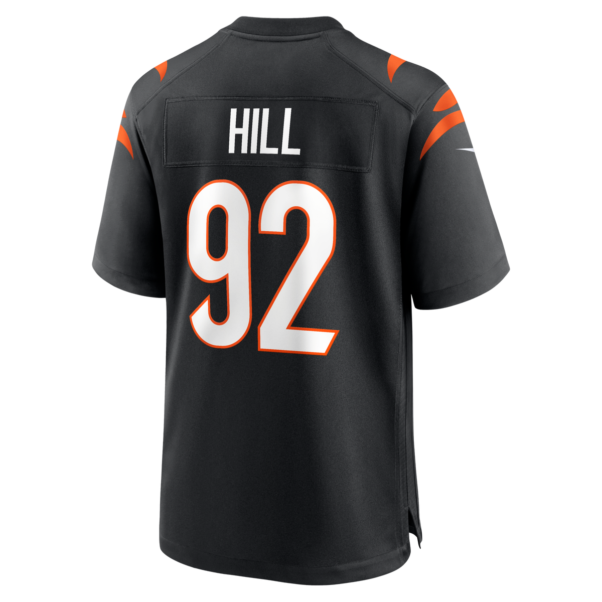 Cincinnati Bengals B.J. Hill Black Game Football Jersey