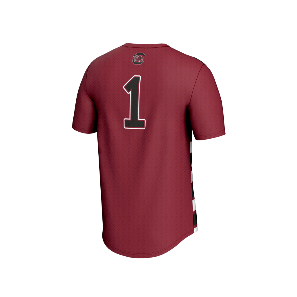 #1 Garnet South Carolina Gamecocks Lightweight Soccer Fashion Jersey