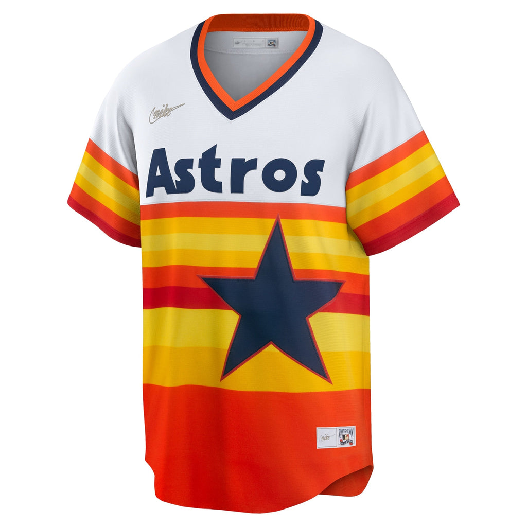 Houston Astros Nolan Ryan White Home Cooperstown Collection Player Baseball Jersey