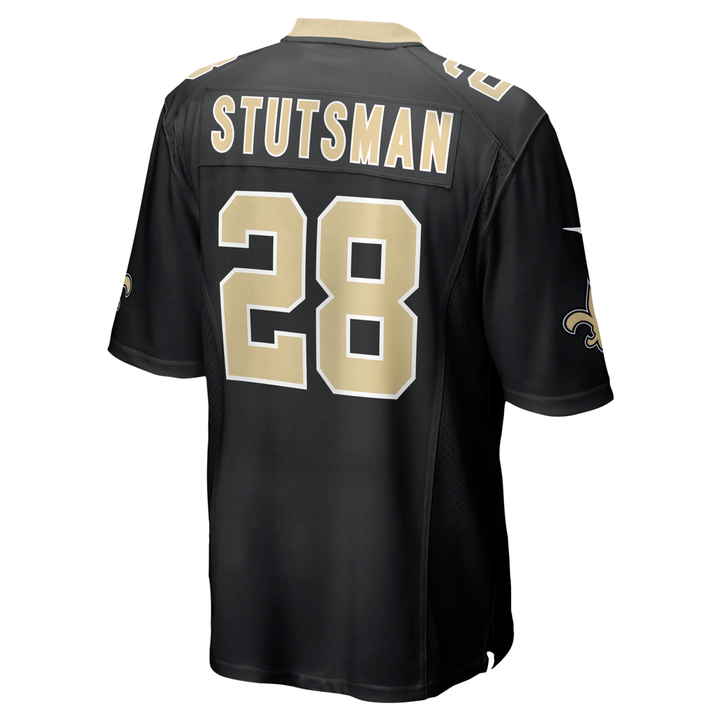 New Orleans Saints Danny Stutsman Black Team Game Football Jersey