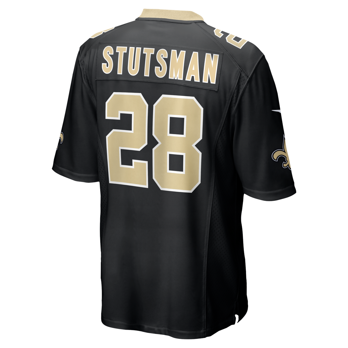 New Orleans Saints Danny Stutsman Black Team Game Football Jersey