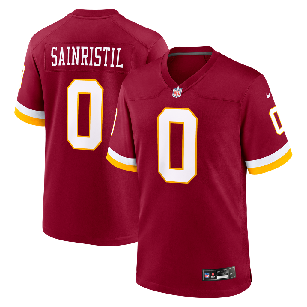 Washington Commanders Mike Sainristil Burgundy Game Football Jersey