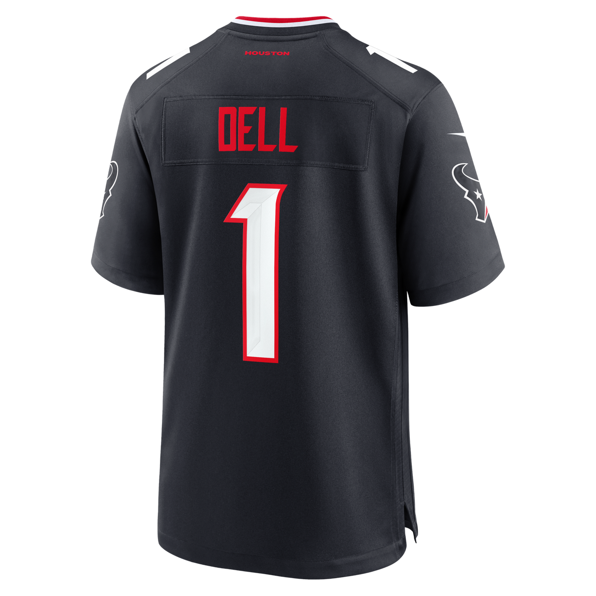 Houston Texans Tank Dell Navy Team Game Football Jersey