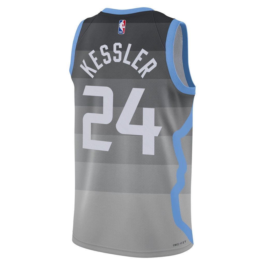 Utah Jazz 2025/26 City Edition Swingman Jersey - Gray - Walker Kessler