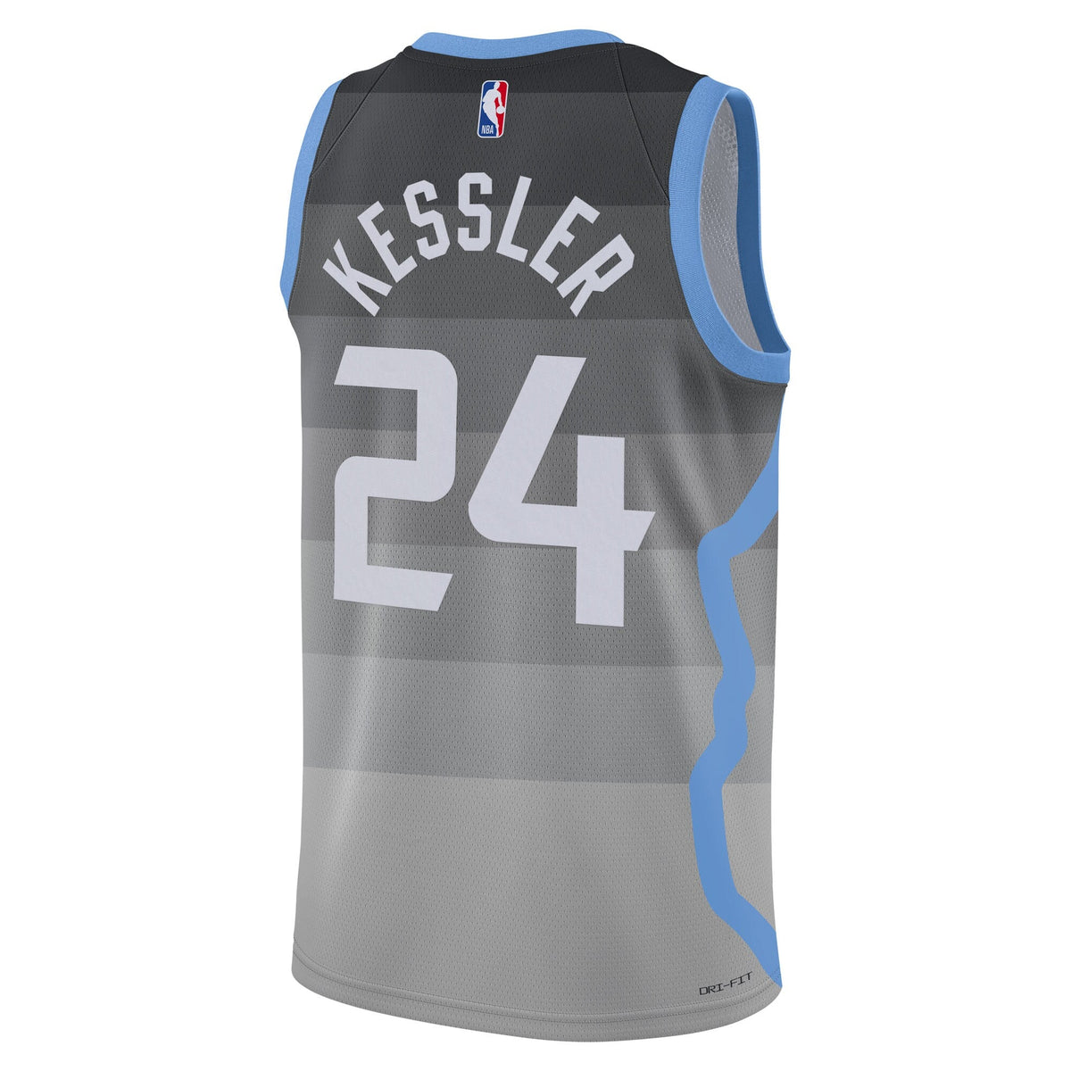 Utah Jazz 2025/26 City Edition Swingman Jersey - Gray - Walker Kessler