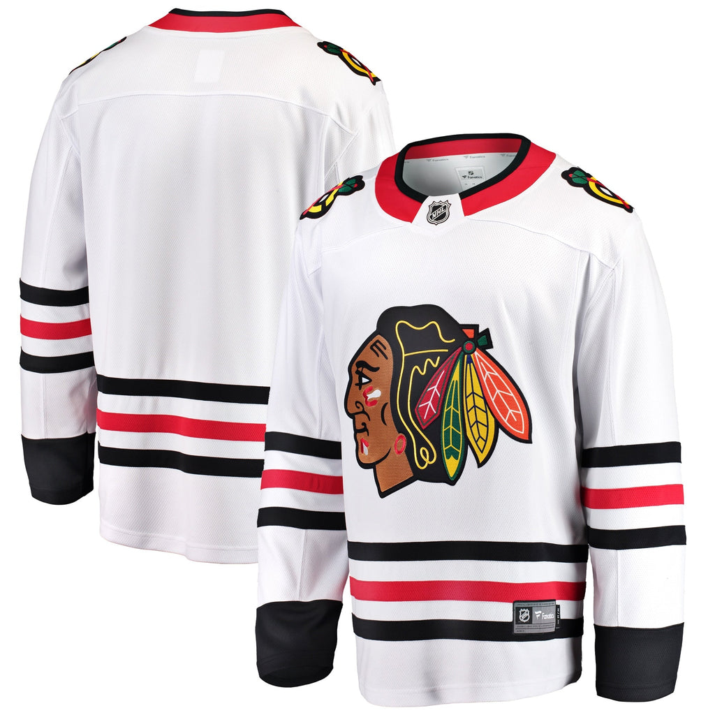 Chicago Blackhawks White Breakaway Away Hockey Jersey