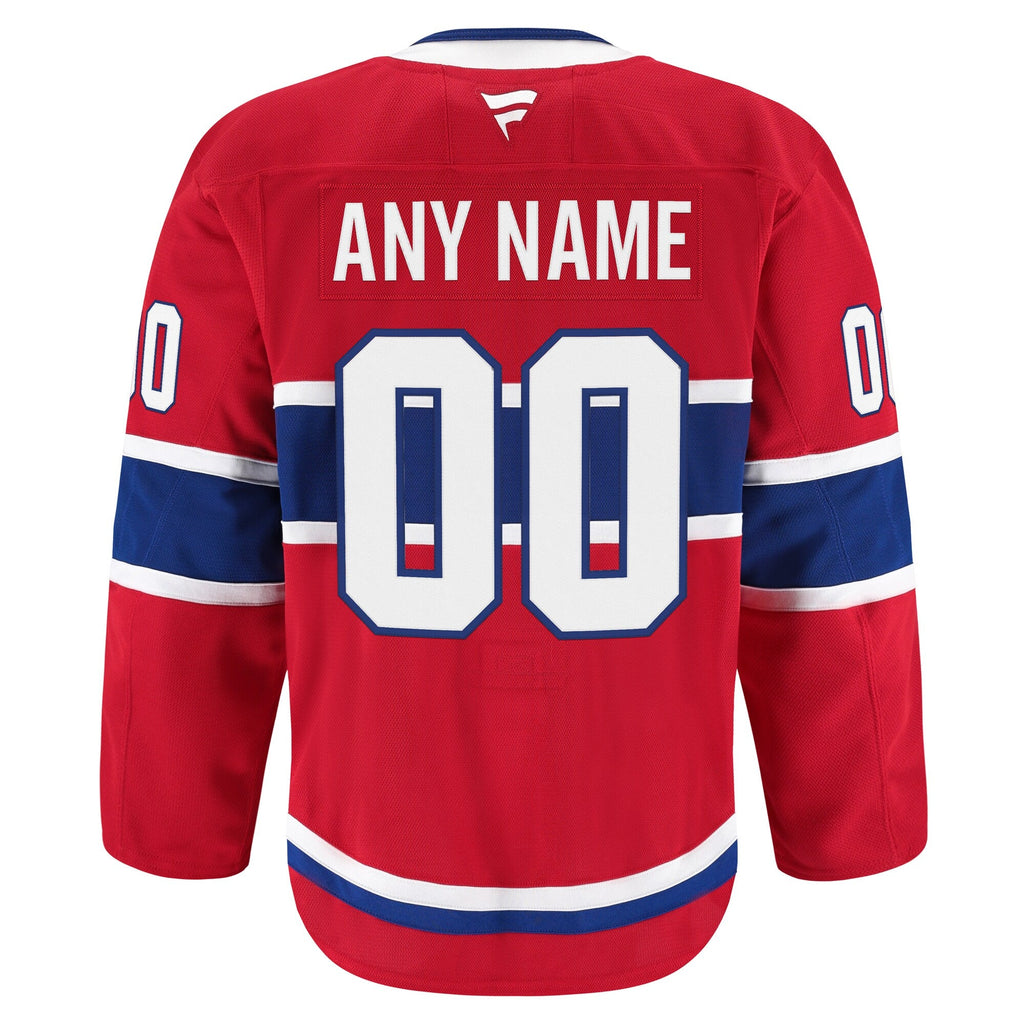 Montreal Canadiens Red Home Pro Custom Jersey