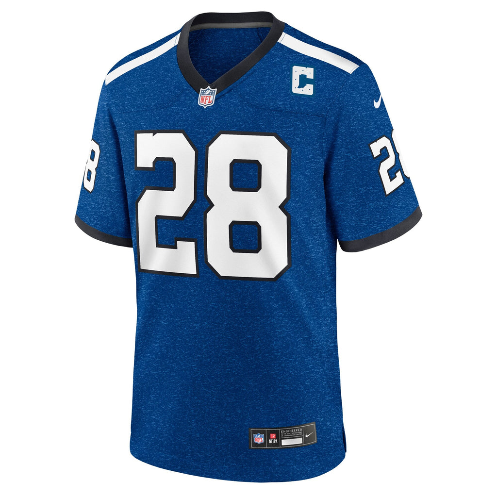 Indianapolis Colts Marshall Faulk Blue Retired Player Alternate Game Football Jersey