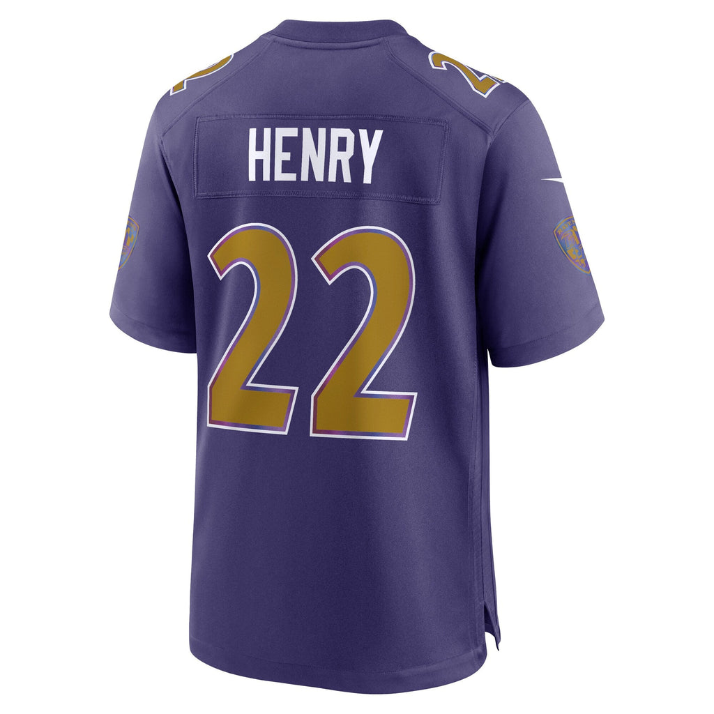 Baltimore Ravens Derrick Henry Purple Alternate Game Football Jersey