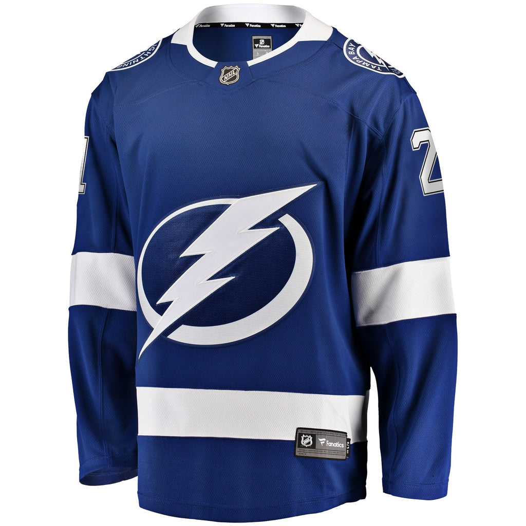 Tampa Bay Lightning Brayden Point Blue Breakaway Hockey Jersey