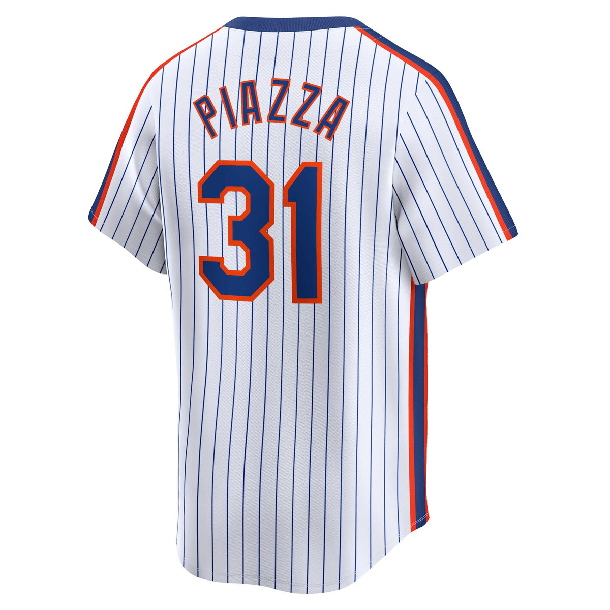 New York Mets Mike Piazza White Throwback Cooperstown Limited Baseball Jersey