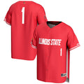 #1 Illinois State Redbirds Lightweight Baseball Jersey - Red