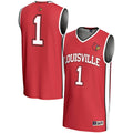 #1 Louisville Cardinals Lightweight Basketball Jersey - Red