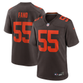 Cleveland Browns Spencer Fano Brown 2026 NFL Draft First Round Pick No. 9 Alpha Dawg Alternate Game Football Jersey