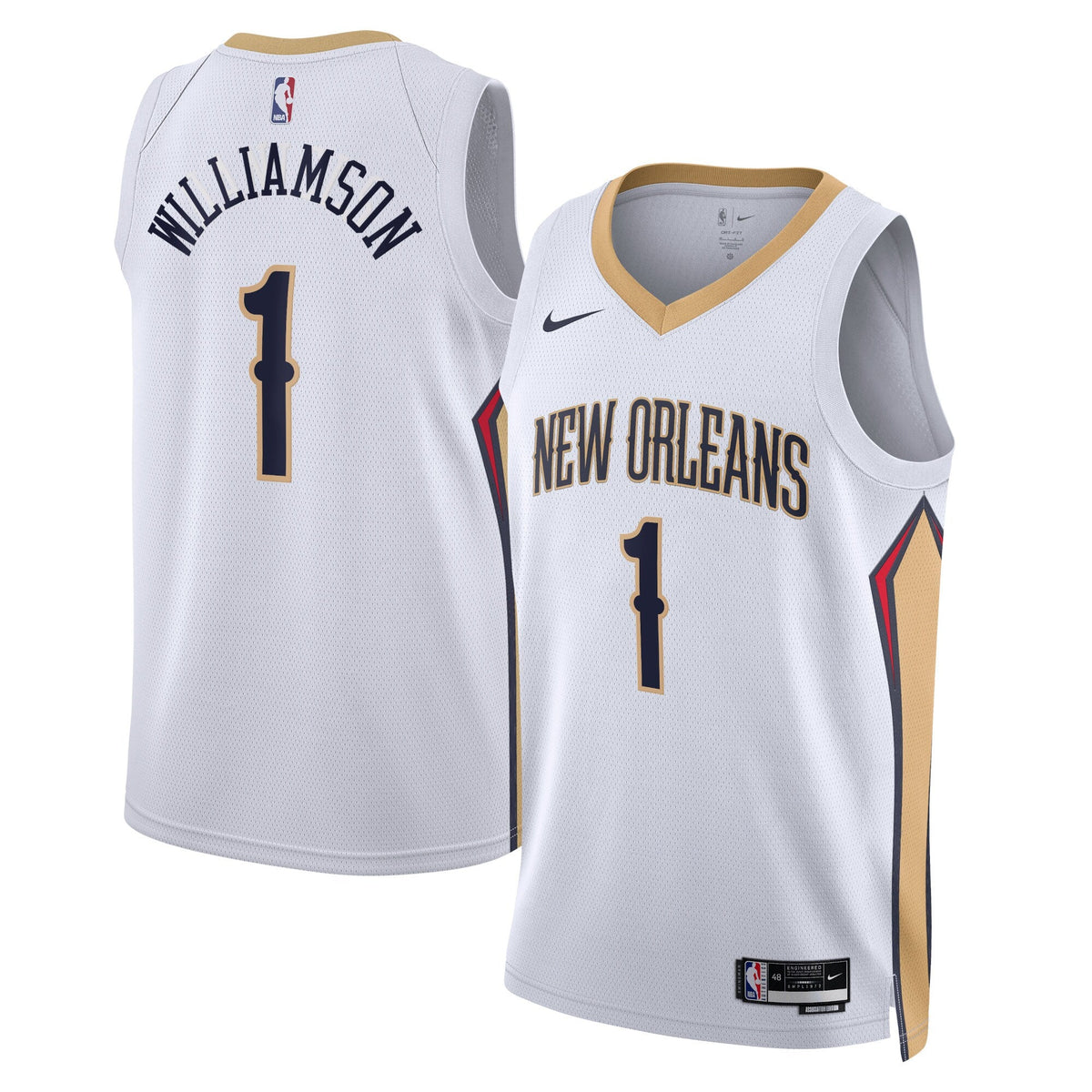 New Orleans Pelicans Association Edition Swingman Jersey - White - Zion Williamson