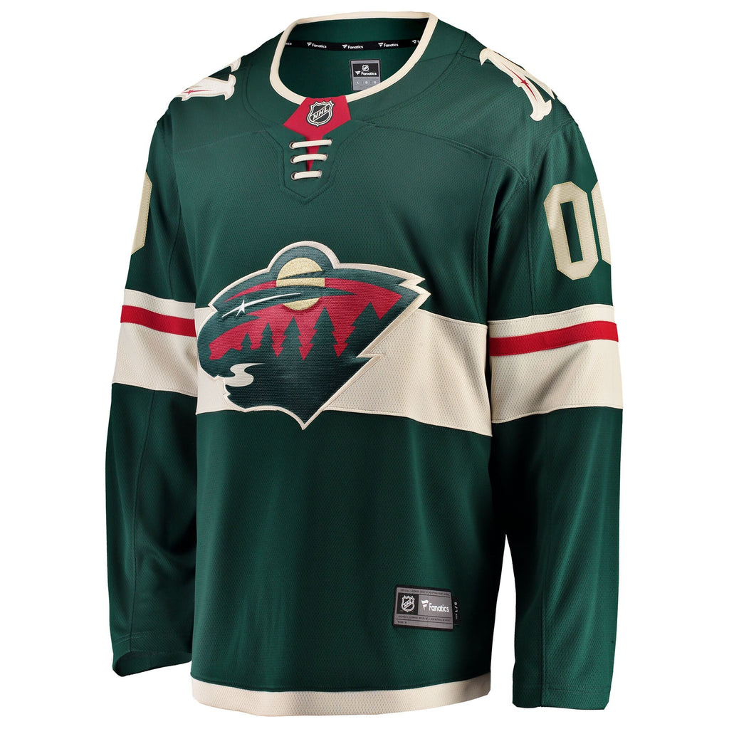 Minnesota Wild Green Home Breakaway Custom Hockey Jersey