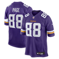 Minnesota Vikings Alan Page Purple Game Retired Player Football Jersey