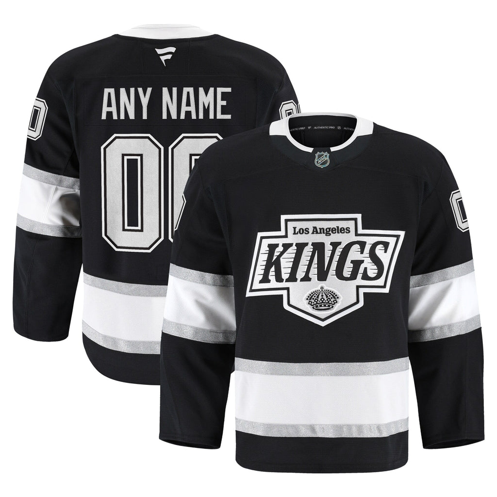 Los Angeles Kings Black Home Pro Custom Jersey
