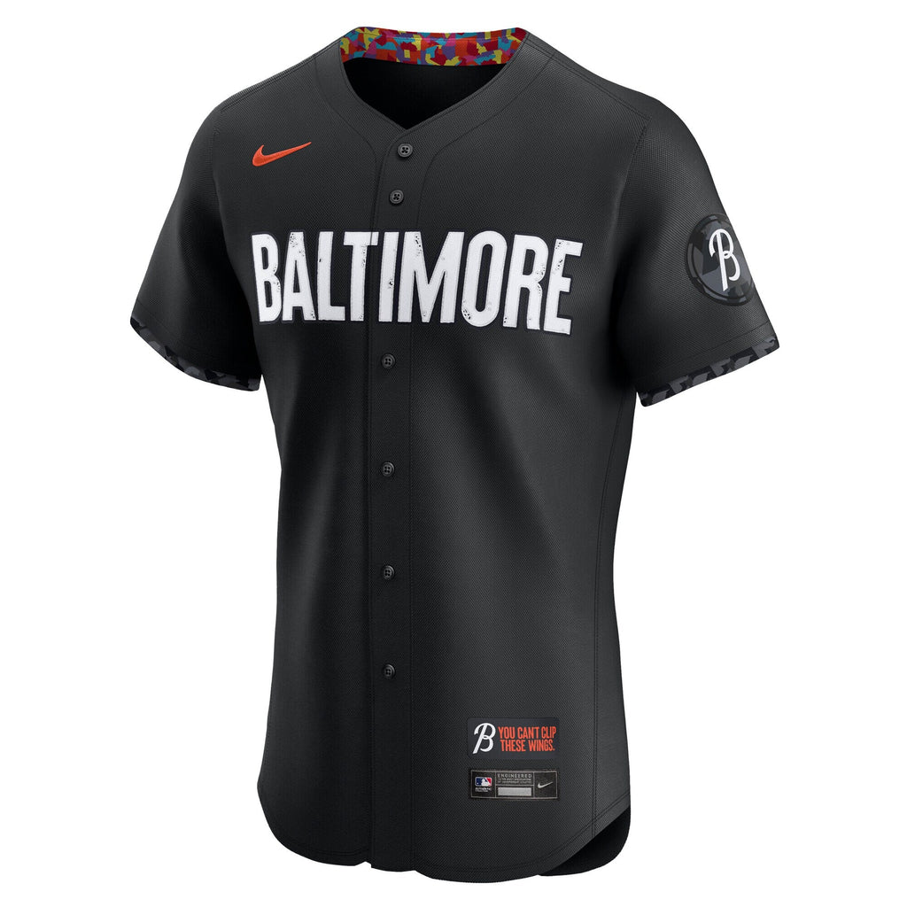 Baltimore Orioles Black City Connect Elite Baseball Jersey