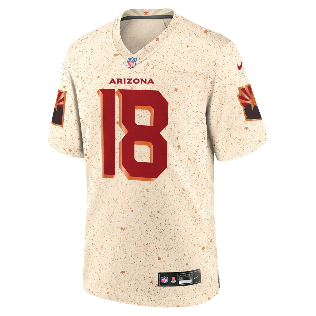 Arizona Cardinals Marvin Harrison Jr. Natural 2025 Rivalries Collection Game Football Jersey