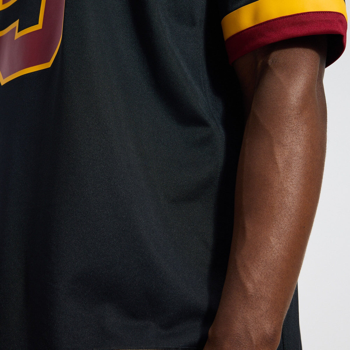 Hail Raiser Washington Commanders Jayden Daniels Black Alternate Game Football Jersey